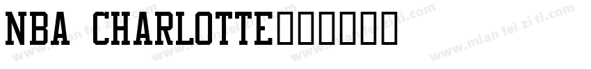 NBA Charlotte字体转换
